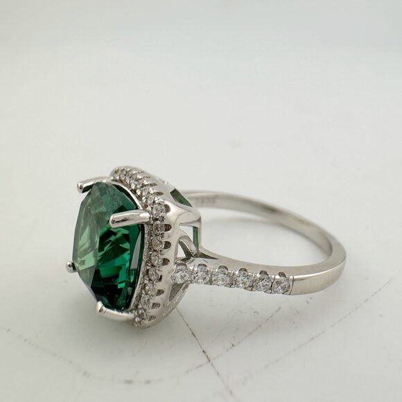 3.56 Carat Lab Created Pariaba Color Change Ring Size 8 - Picture 4 of 16